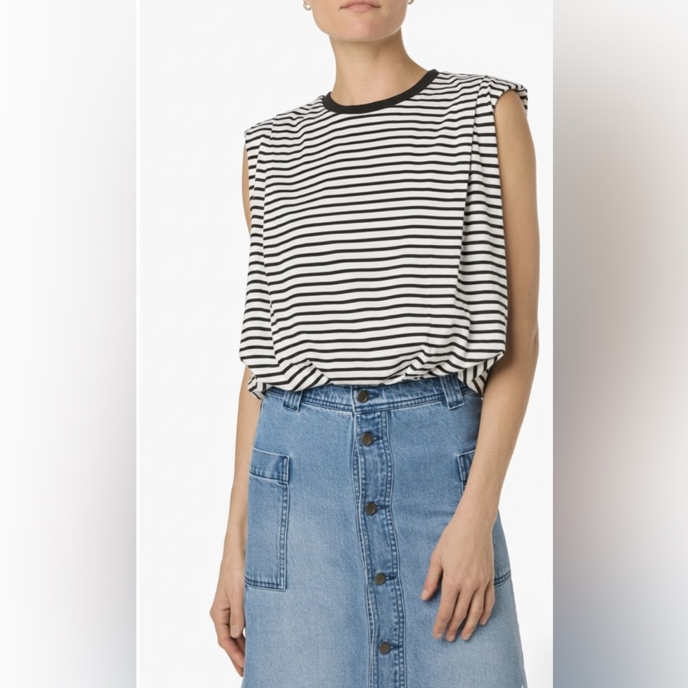 Joe's Jeans Black and White Striped Tank Top
New With Tags